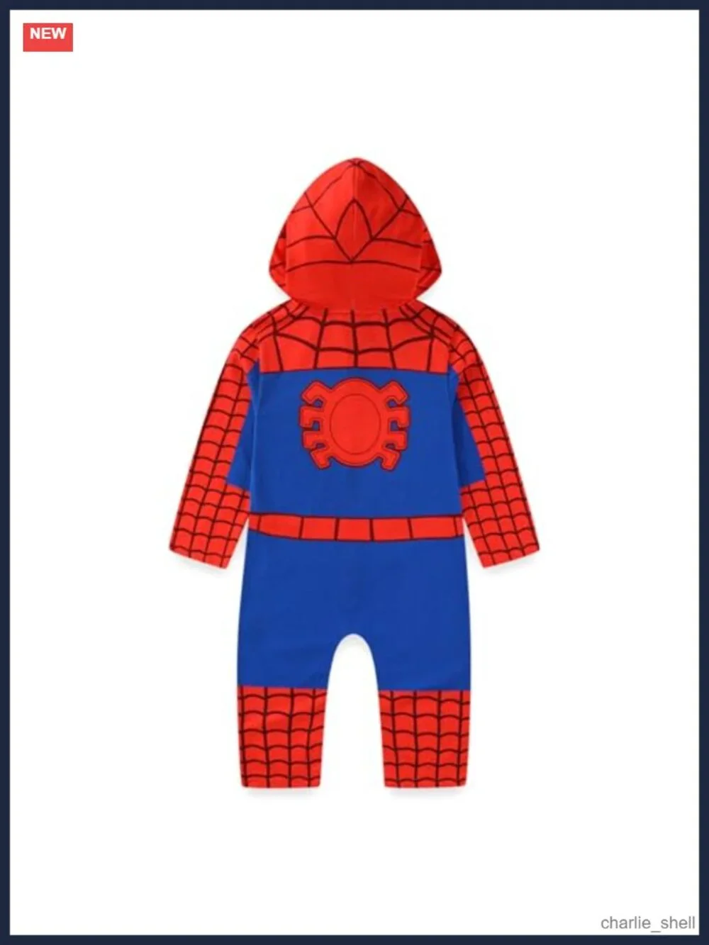 Toddler Boys Spider-Man Cosplay Hooded Coverall